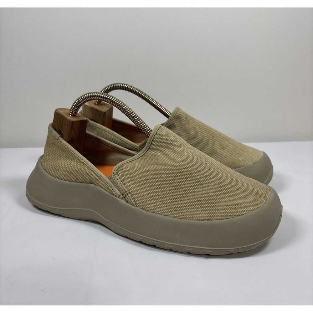 Soft Science Mens 8 Tan Canvas Slip On Shoes Lightweight Wash Comfort Summer
